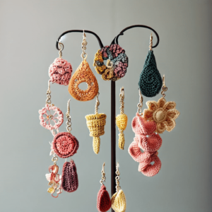 Crocheted earrings